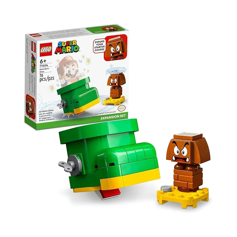 LEGO Super Mario Goomba’s Shoe Expansion Set 71404 Building Toy Set for Kids, 76 Pcs