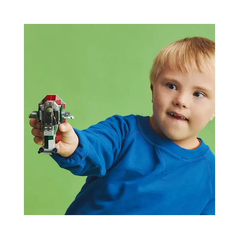 LEGO Star Wars Boba Fett's Starship Microfighter 75344, Building Toy Vehicle with Adjustable Wings and Flick Shooters, 85.