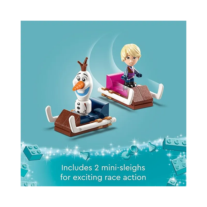 LEGO Disney Frozen Anna and Elsa’s Magical Carousel 43218 Ice Palace Building Toy Set with Disney Princess Elsa, 175 Pcs -.
