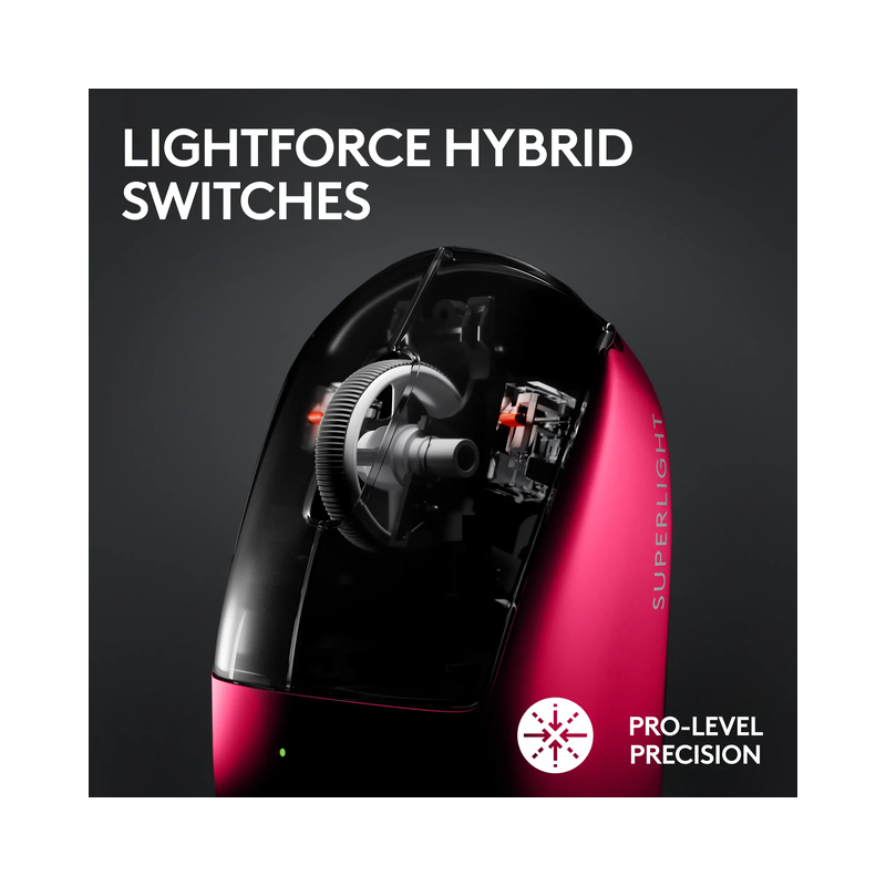 Logitech G PRO X SUPERLIGHT 2 LIGHTSPEED Lightweight Wireless Optical HERO 2 Sensor 44 000 DPI Gaming Mouse with 8K Polling.
