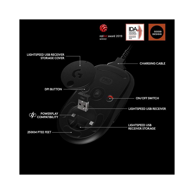 Logitech G Pro Wireless Gaming Mouse with Esports Grade Performance - Brand New - view 3