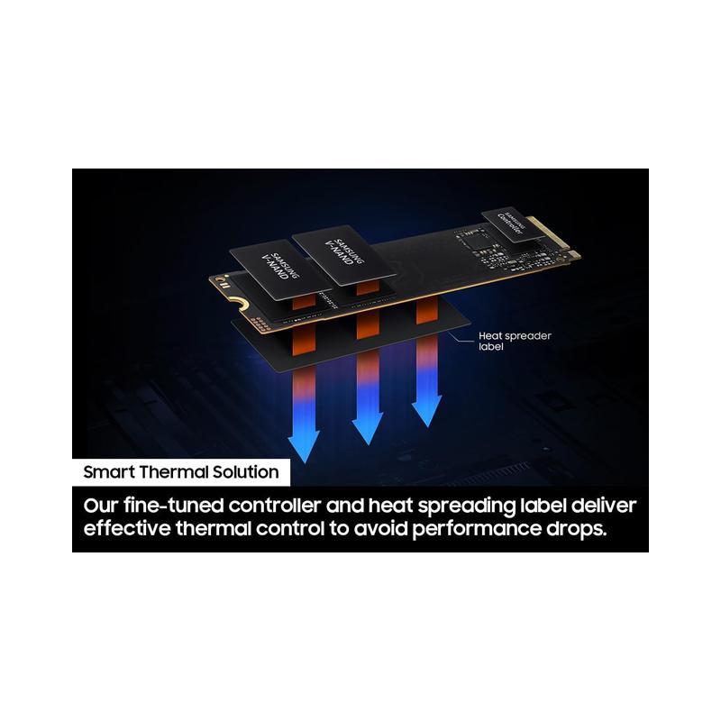 SAMSUNG 990 EVO 2TB SSD - PCIe Gen 4x4 & 5x2 M.2 NVMe, Speeds Up to 5,000MB/s, Power Efficient, Smart Thermal Control, and.