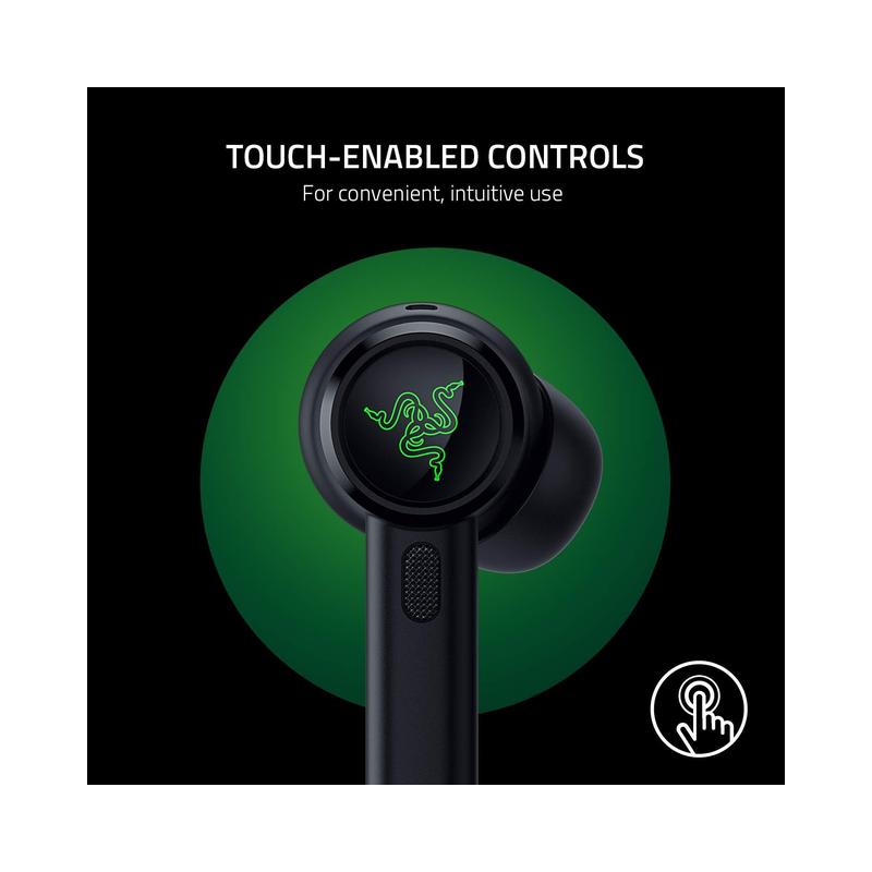 Razer Hammerhead True Wireless Pro Bluetooth Gaming Earbuds (2020 Model), Black - Brand New - view 2