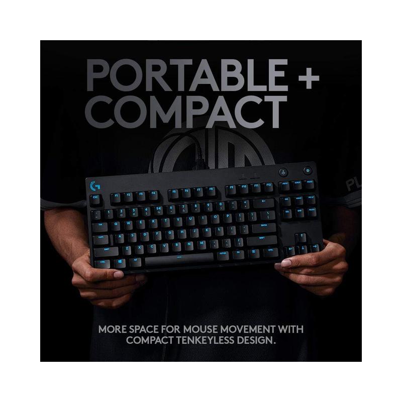 Logitech G Pro Wired Mechanical Gaming Keyboard, GX Blue Clicky - Brand New - view 4