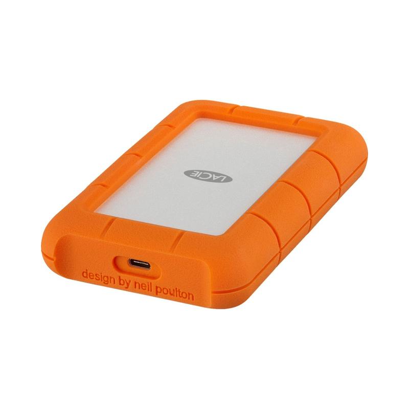 LaCie Rugged 5TB External USB-C Portable Hard Drive – Durable, High-Capacity Storage for Tough Environments - Brand New -.