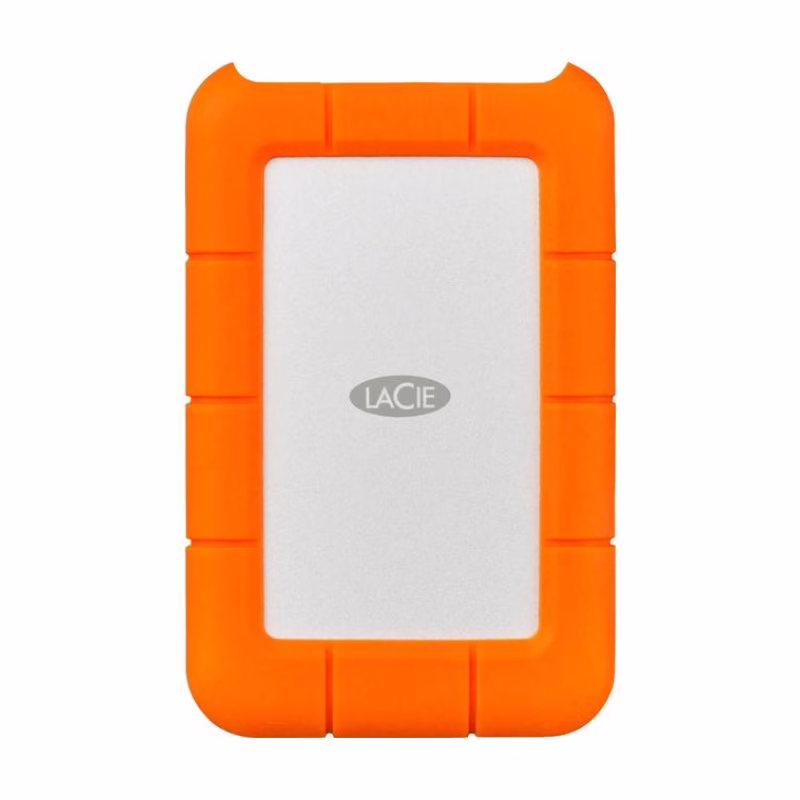 LaCie Rugged 5TB External USB-C Portable Hard Drive – Durable, High-Capacity Storage for Tough Environments - Brand New