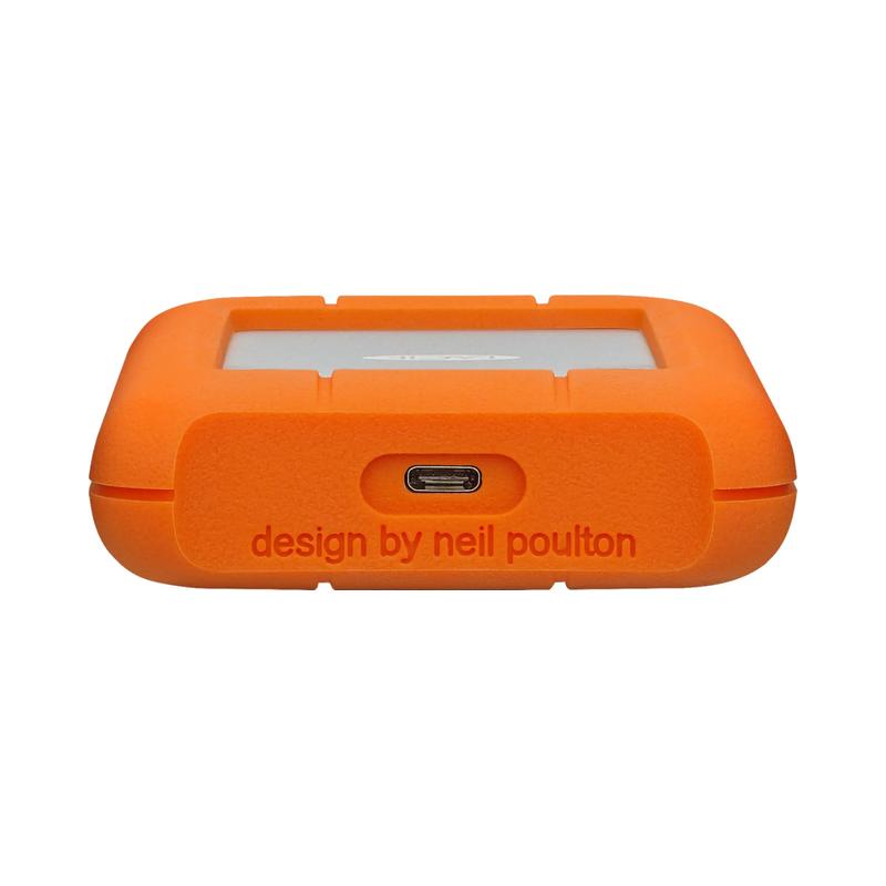 LaCie Rugged 5TB External USB-C Portable Hard Drive – Durable, High-Capacity Storage for Tough Environments - Brand New -.