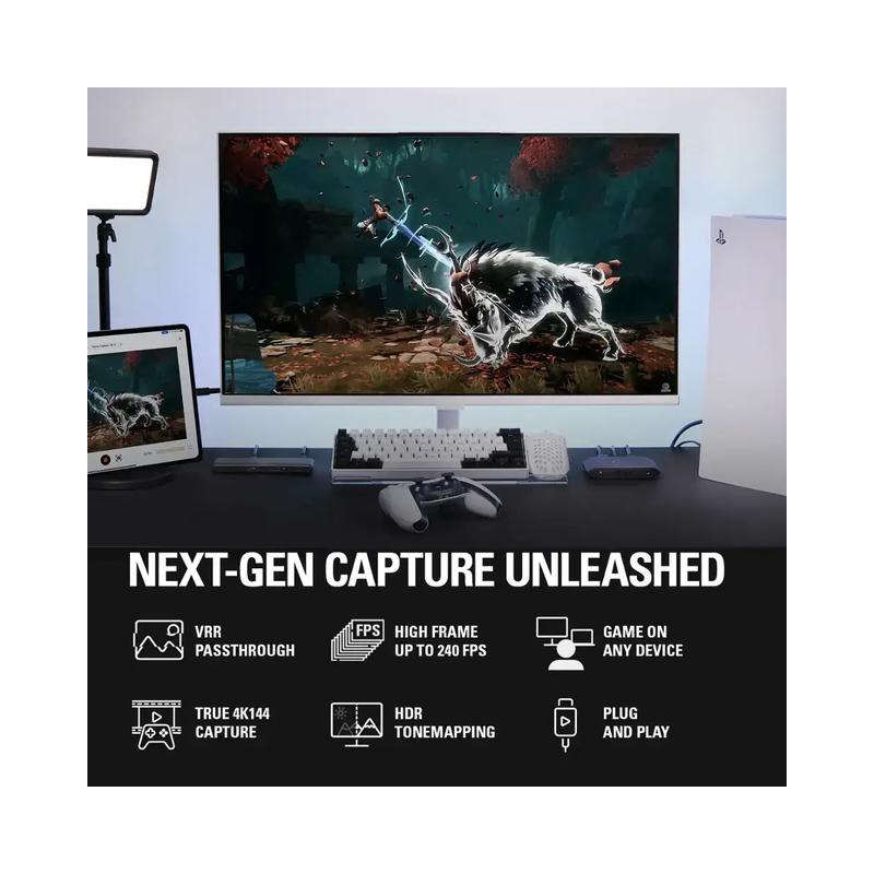 Elgato 4K X 4K144 HDR10 External Capture Card with HDMI 2.1 for PS5, PS4/Pro, Xbox Series X/S, Xbox One X/S, PC, and Mac -.
