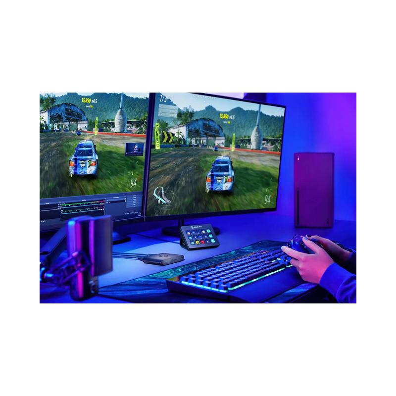 Elgato HD60 X 1080p60 HDR10 External Capture Card for PS5, PS4/Pro, Xbox Series X/S, Xbox One X/S, PC, and Mac - Black.