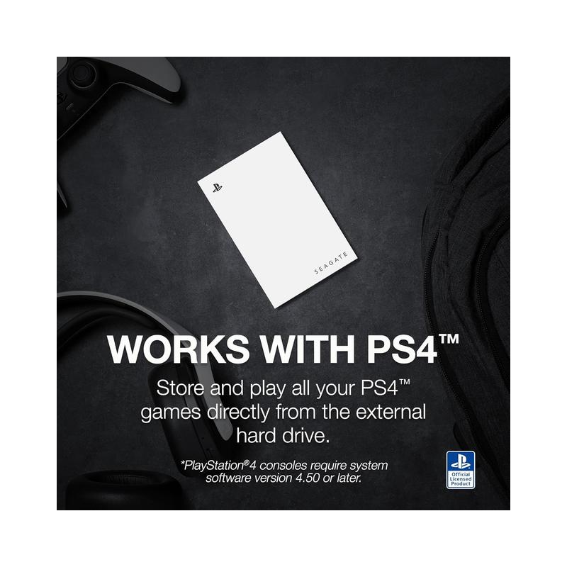 Seagate Game Drive for PS5 5TB External HDD, White (STLV5000100) - Brand New - view 7