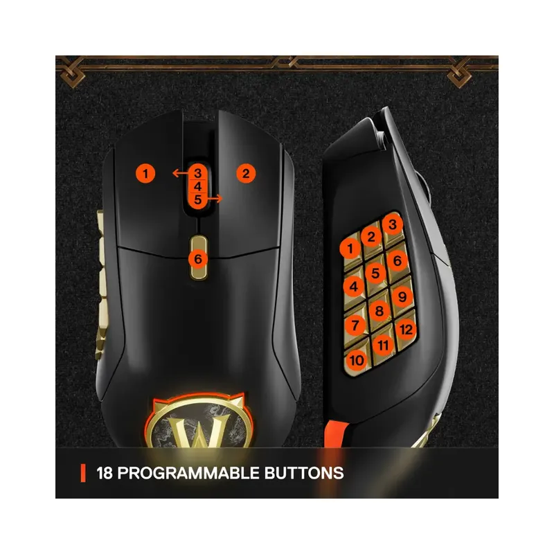 Steelseries Aerox 9 18000 DPI Bluetooth PixArt Tilt Tracking Gaming Mouse - Wireless - Black (Brand New) - view 5