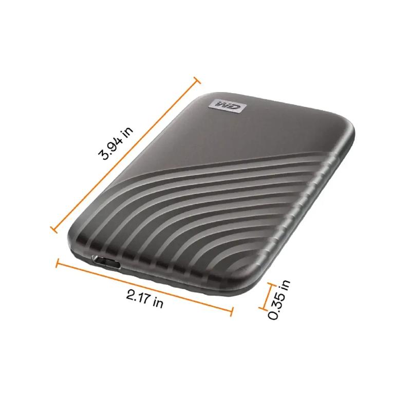 Western Digital 1TB My Passport SSD External Portable Solid State Drive - Gray (Brand New) - view 4