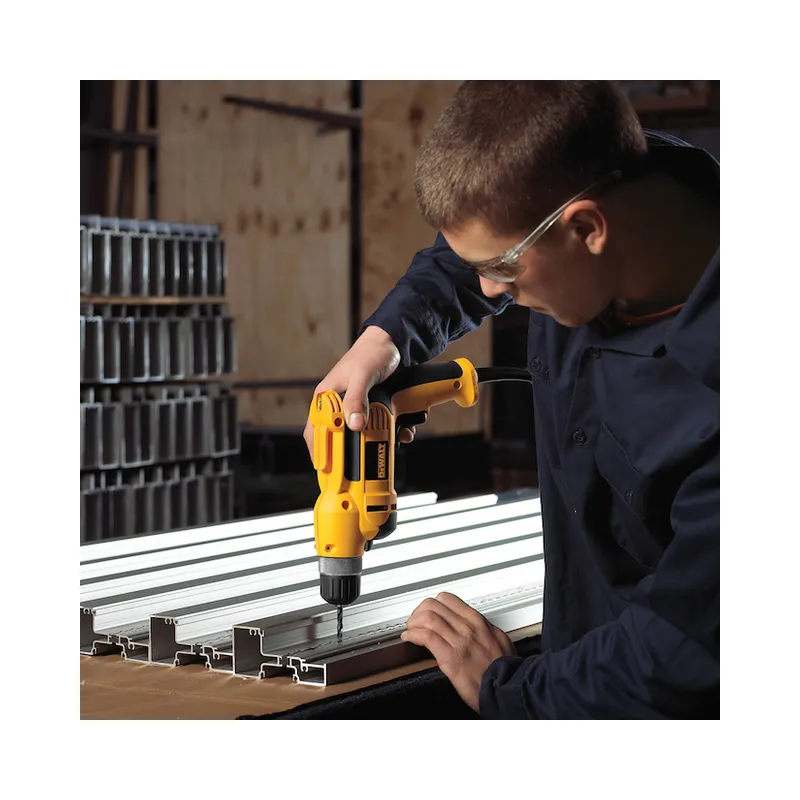DEWALT 3/8-in VSR Keyless Corded Pistol Grip Drill Kit - 8-amp Motor - 2500 RPM - Variable-Speed Trigger (DWD110K) - Brand.