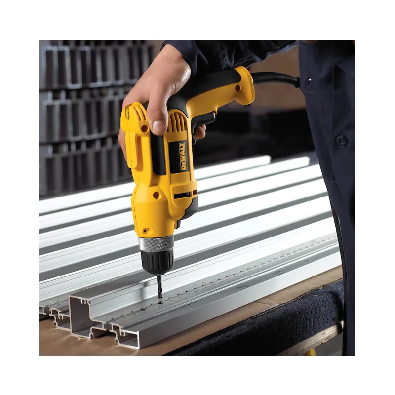 DEWALT 3/8-in VSR Keyless Corded Pistol Grip Drill Kit - 8-amp Motor - 2500 RPM - Variable-Speed Trigger (DWD110K) - Brand.
