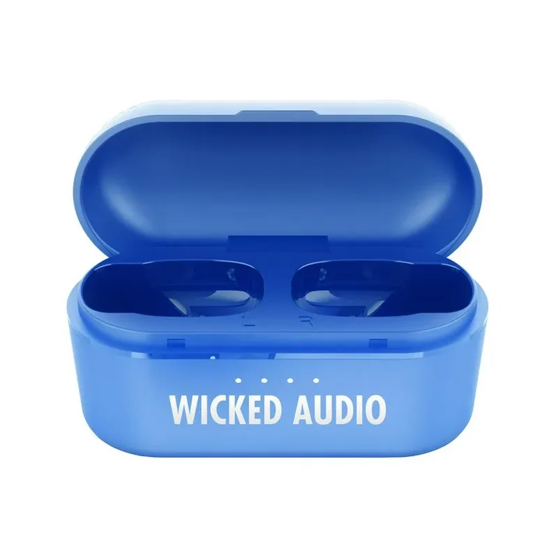 Wicked Audio Hiro True Wireless Bluetooth 5.0 Earbuds 12H Playtime Built-in Microphone, (Blue) - Brand New - view 5