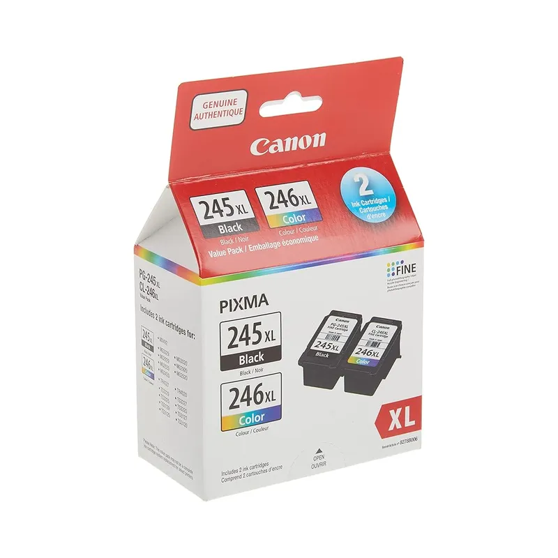 [Original] Canon PG-245XL/CL-246XL Ink Cartridges, Black and Colour, 2 Pack