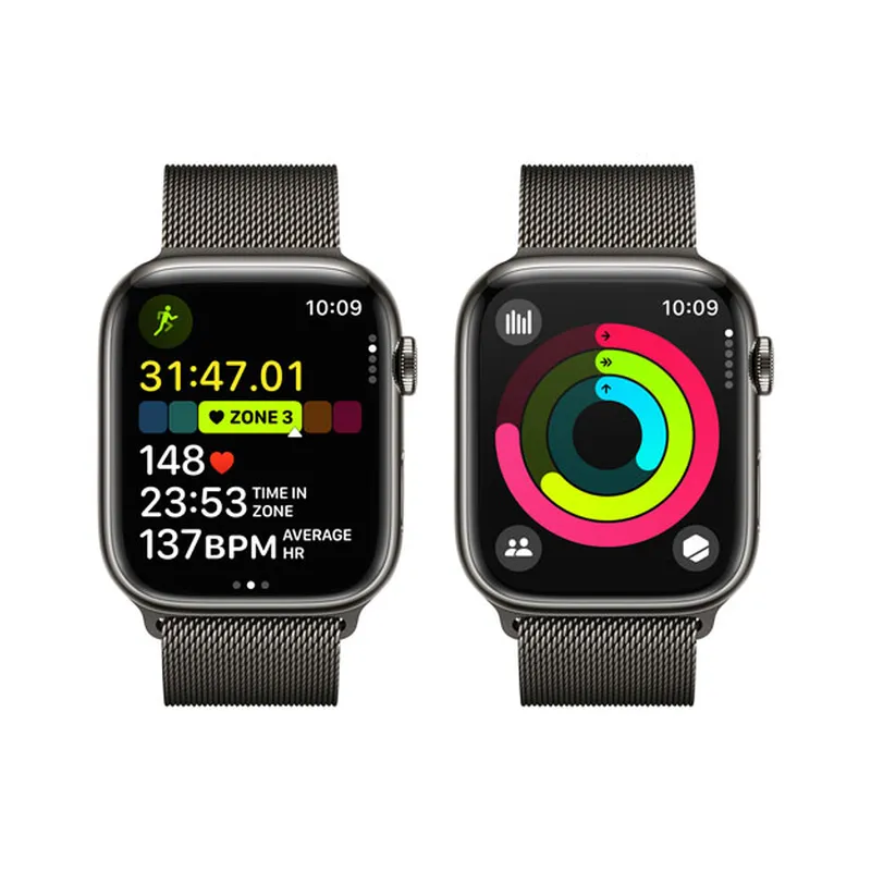 Apple Watch Series 9 (GPS + Cellular) 45mm Graphite Stainless Steel Case with Graphite - Open Box - view 3