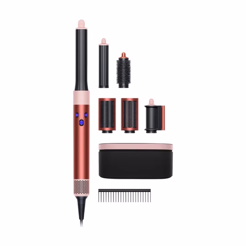 Dyson Airwrap Multi-Styler And Dryer Complete Long Diffuse For Curly And Coily Hair - Strawberry Bronze/Blush Pink Special.