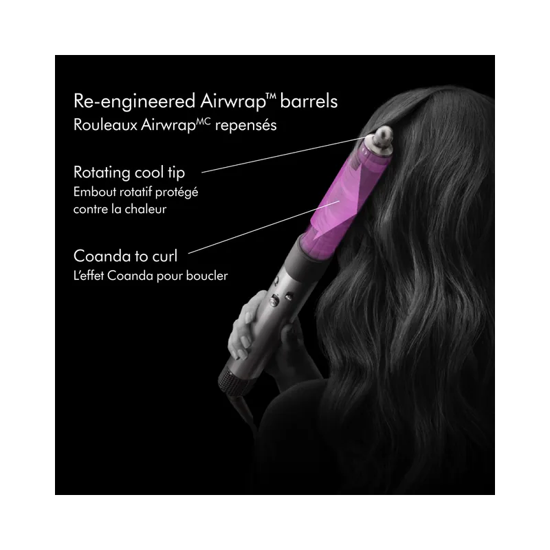 Dyson Airwrap Multi-Styler And Dryer Complete Long Diffuse For Curly And Coily Hair - Strawberry Bronze/Blush Pink Special.