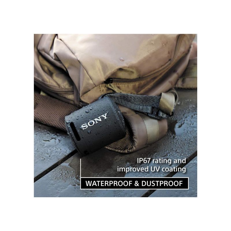Sony SRS-XB13 Extra BASS Wireless Bluetooth Portable Lightweight Compact Travel Speaker, IP67 Waterproof & Durable for.