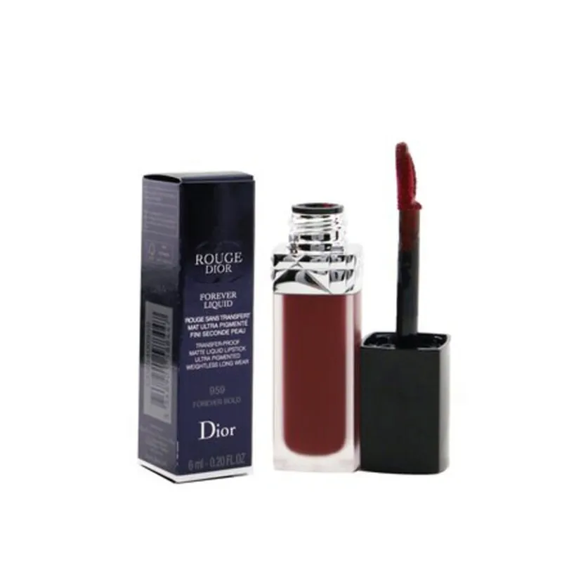 [Original] Dior Rouge Dior Forever Liquid Matte Liquid Lipstick – Transfer-Proof, Ultra-Pigmented 959 Forever Bold, 6mL -.