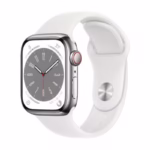 Apple Watch Series 8 [GPS + Cellular] Stainless Steel Case with Sport Band- Certified Pre-Owned