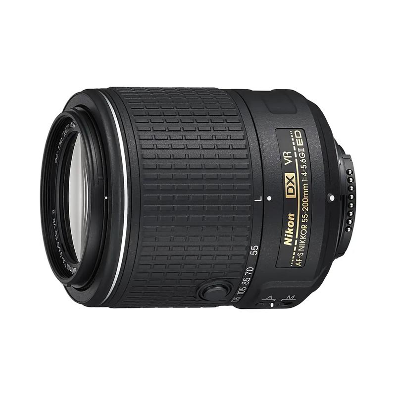 Nikon Nikkor Lens AF-S DX Nikkor 55-200mm f/4-5.6G ED VR II Telephoto Zoom Lens - Black - Brand New - view 2