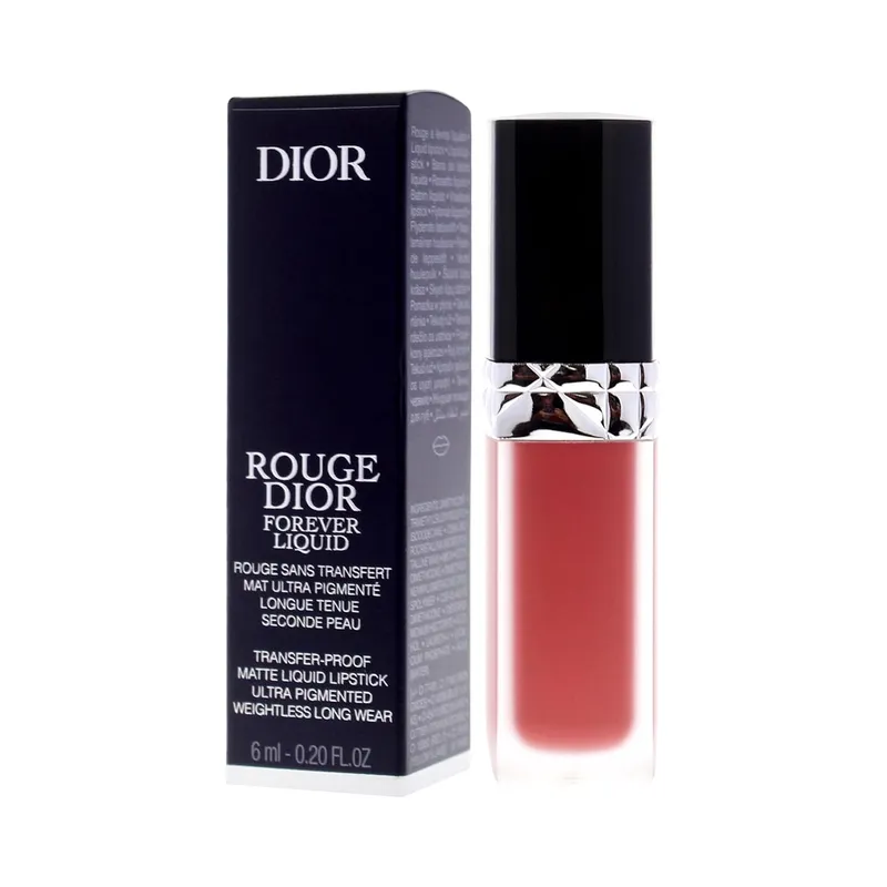 [Original] Dior Rouge Dior Forever Liquid Matte Liquid Lipstick – Transfer-Proof, Ultra-Pigmented 720 Forever Icone, 6mL -.