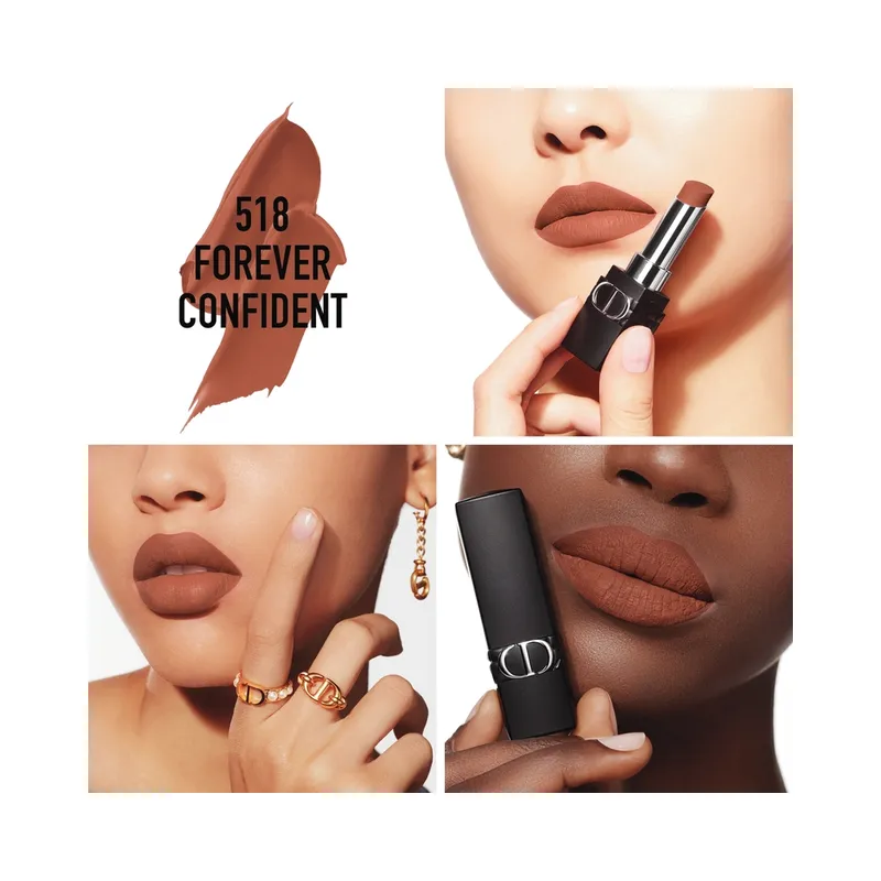 [Original] Dior Rouge Dior Forever Transfer-Proof Lipstick 518 Forever Confident, 3.2g - view 2