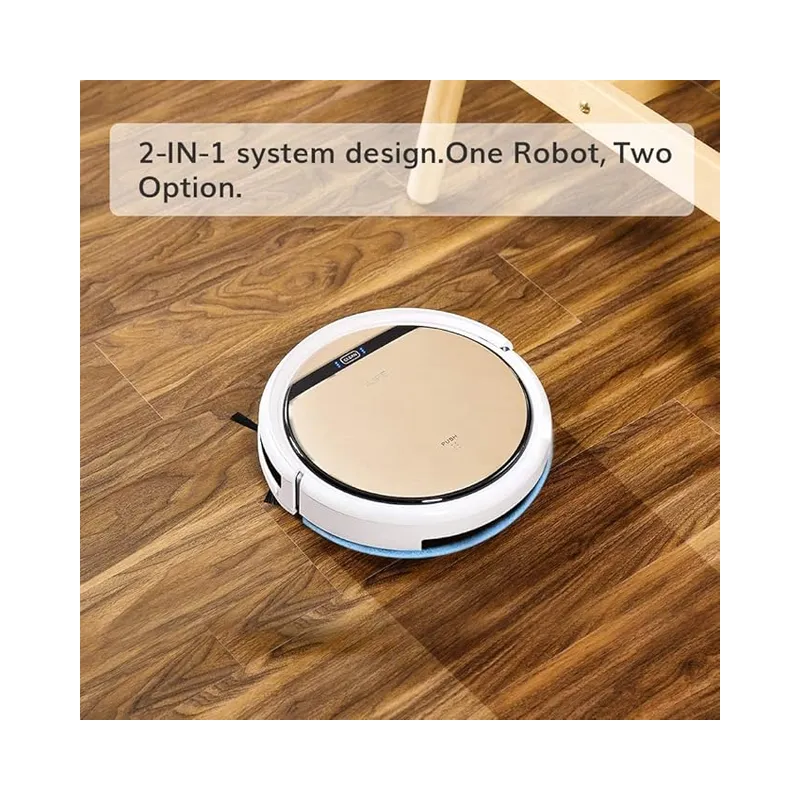 ILIFE V5s Pro, 2-in-1 Robot Vacuum and Mop Combo, Slim, Automatic Self-Charging Robotic Vacuum Cleaner, Gold - Open Box -.