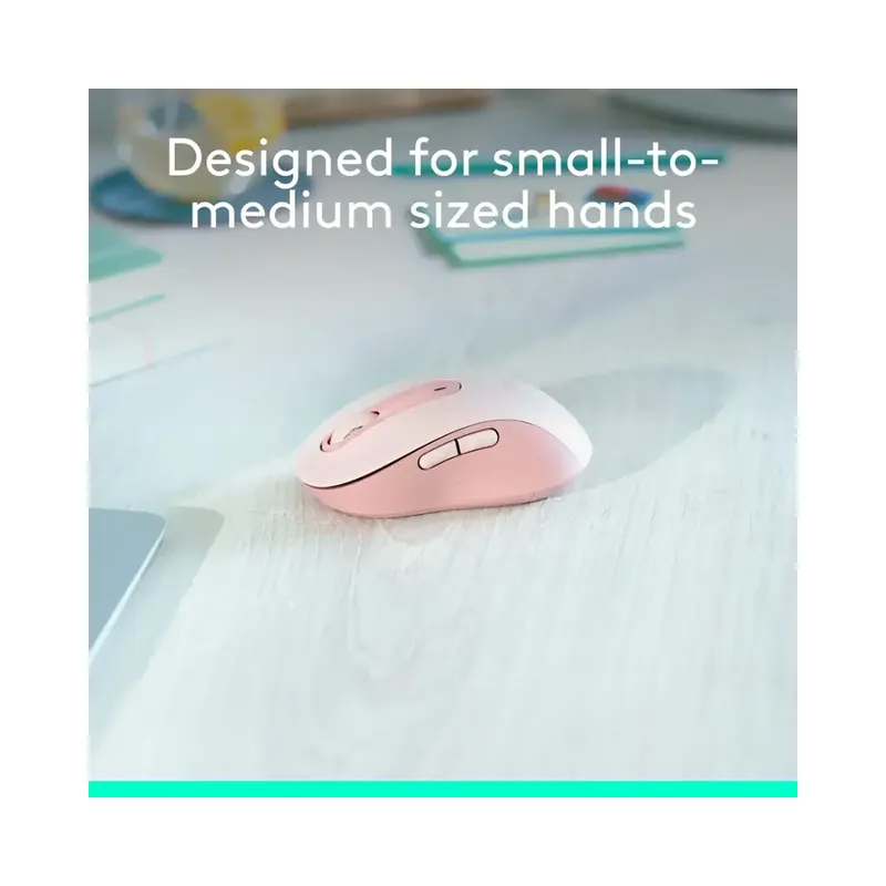 Logitech Signature M650 Wireless Mouse, Rose - Brand New - view 6