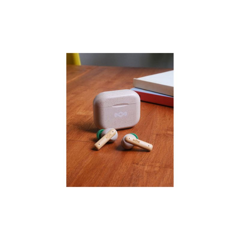 House of Marley Little Bird True Wireless Earbuds, Touch Controls, Built-in Mic, 24 Hours Playtime with Case, USB-C Quick.