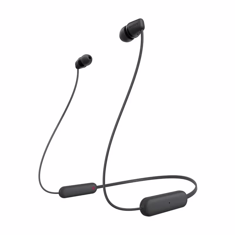 Sony WI-C100 Wireless in-Ear Bluetooth Headphones with Built-in Microphone, Black - Brand New