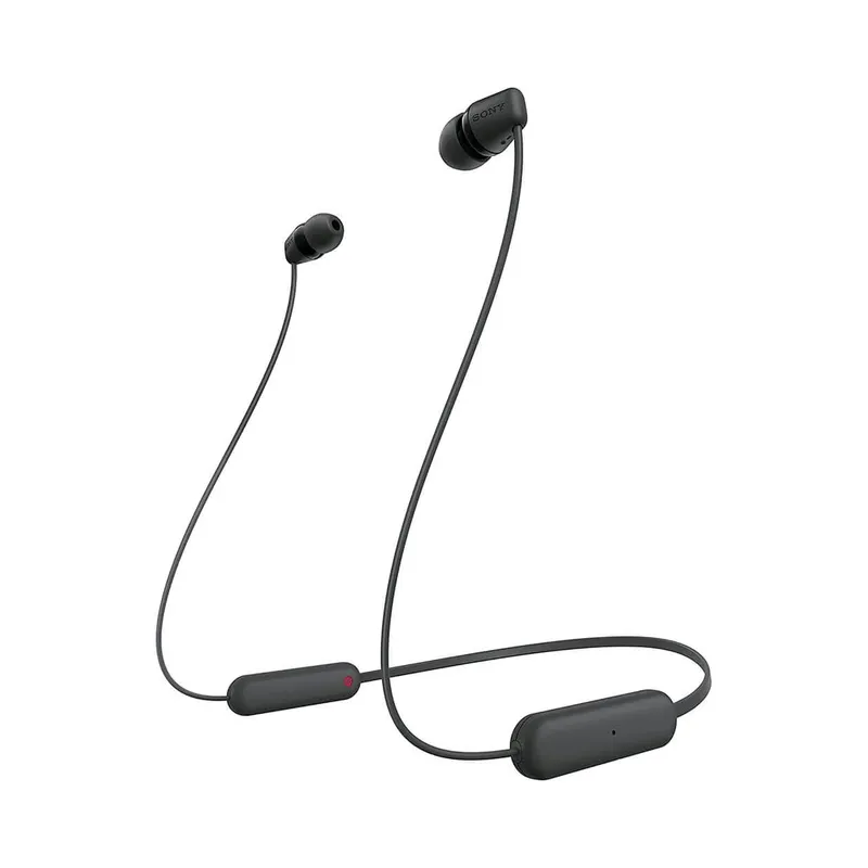 Sony WI-C100 Wireless in-Ear Bluetooth Headphones with Built-in Microphone, Black - Brand New