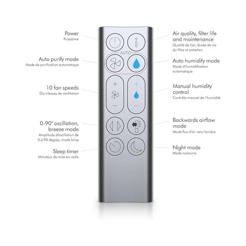 Dyson Purifier Humidify+Cool PH03, HEPA Oscillating Air Purifier (White/Silver) | Brand New & Sealed (Distressed Box) -.