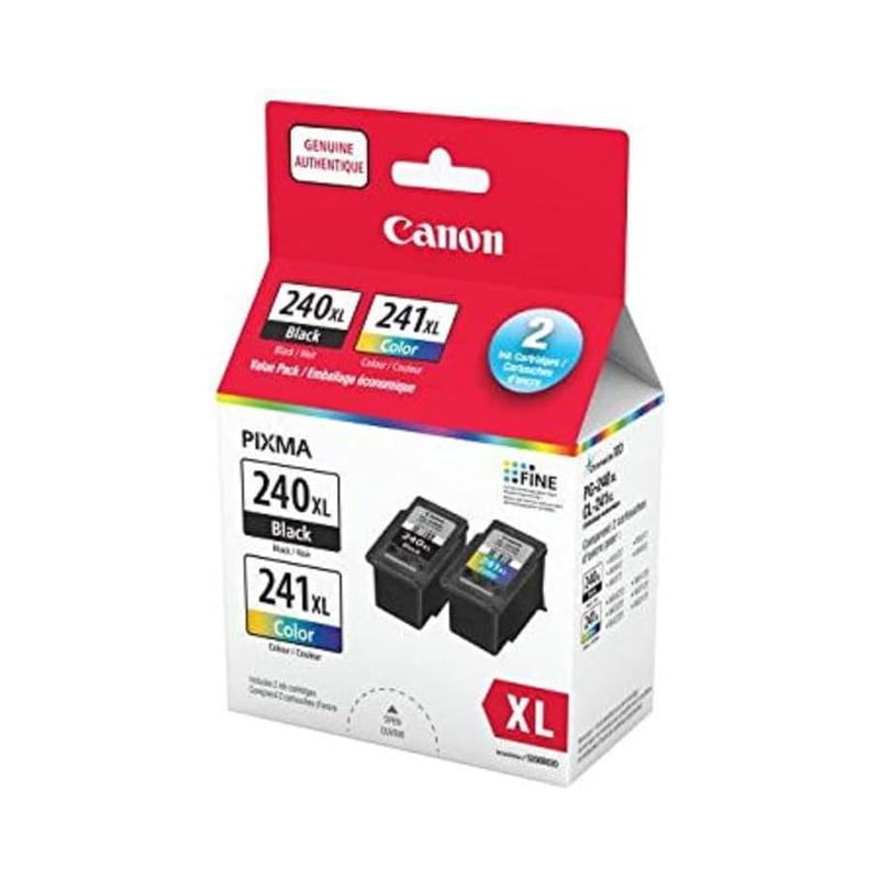 [Original] Canon PG-240XL/CL-241XL HIGH Yield Ink Cartridge Value Pack, Black and Tri-Colour - (5206B020)