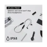 Sony WI-C100 Wireless in-Ear Bluetooth Headphones with Built-in Microphone, Black - Brand New - view 3
