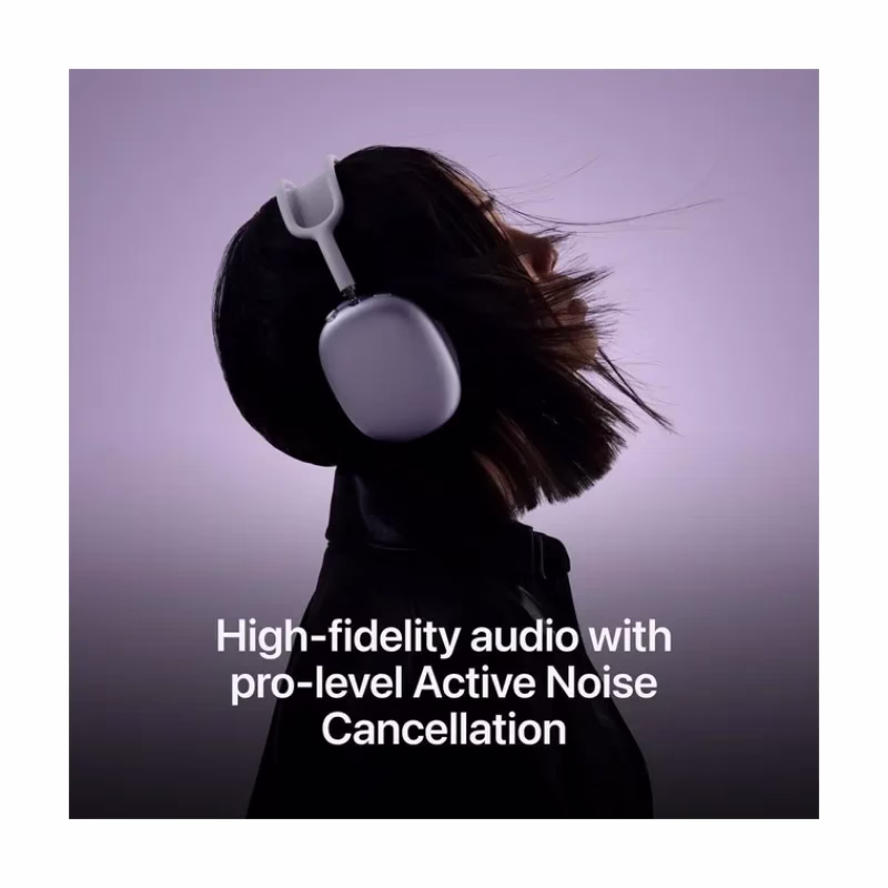 Apple AirPods Max Wireless Over-Ear Headphones, Pro-Level Active Noise Cancellation, Personalized Spatial Audio, USB-C.