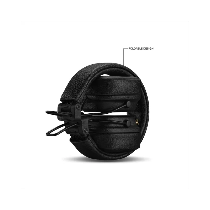 Marshall Major V Wireless On-Ear Headphones with 100+ Hours of Playtime - Black (Brand New) - view 6