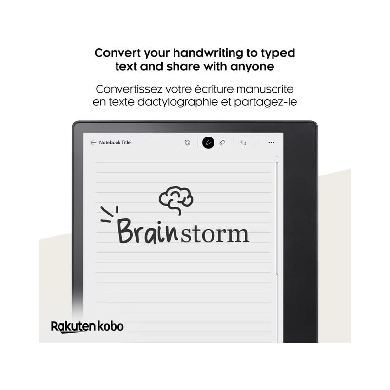 Kobo Elipsa 2E | 10.3” eReader with Glare-Free Touchscreen | Adjustable Brightness & Colour Temperature | Includes Kobo.