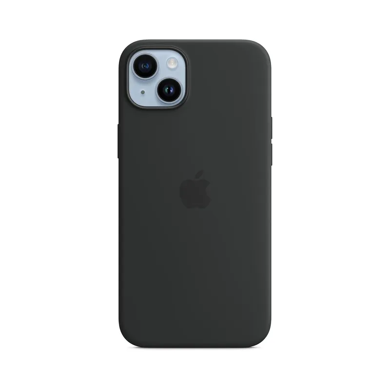 [Original] Apple Silicone Case with MagSafe for iPhone 14 Plus – Midnight