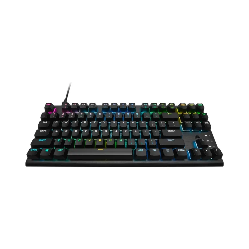 CORSAIR K60 RGB TKL RGB Tenkeyless Optical-Mechanical Wired Gaming Keyboard - OPX Switches - Black (Brand New)