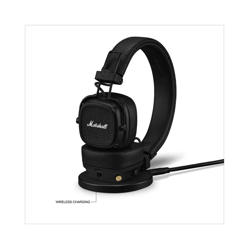 Marshall Major V Wireless On-Ear Headphones with 100+ Hours of Playtime - Black (Brand New) - view 7