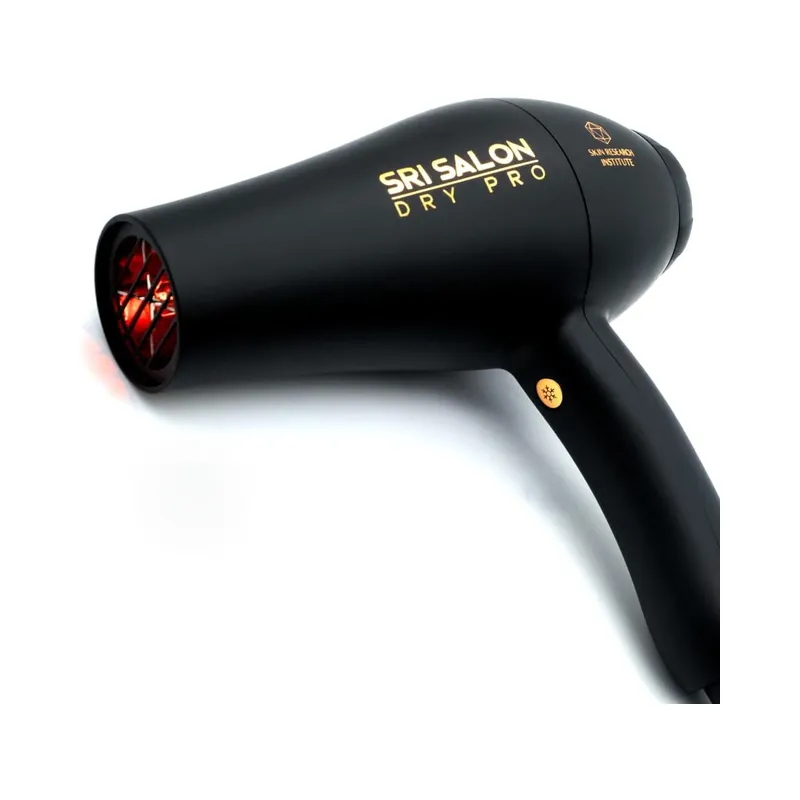 Skin Research Institute Salon Dry Pro Infrared Hair Dryer - Negative Ions for Reduced Frizz, Fast-Drying and Max Shine,.