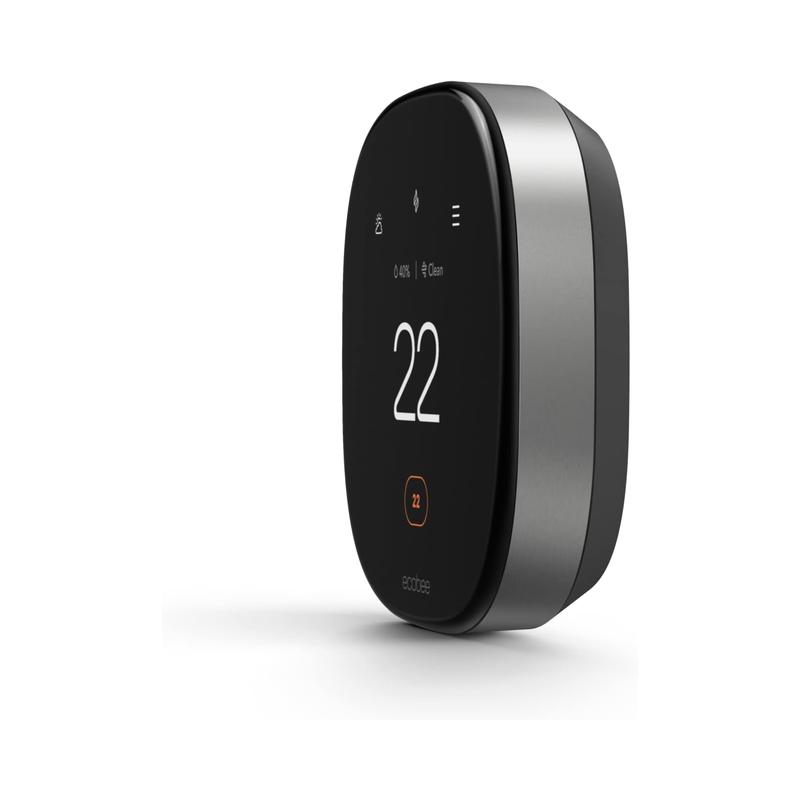 Ecobee New Smart Thermostat Premium with Smart Sensor and Air Quality Monitor - Programmable Wifi Thermostat - Brand New -.