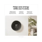 Google Nest Learning Thermostat (4th Gen) Works with Alexa and Google Home App - Polished Gold - view 2