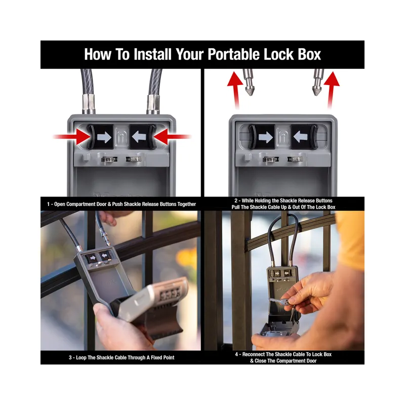 Master Lock Portable Lock Box 5482D (Brand New) - view 5