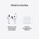 Apple AirPods 4 (with Active Noise Cancellation | Latest Model 2024 ) Wireless Earbuds with USB-C and wireless Charging |.