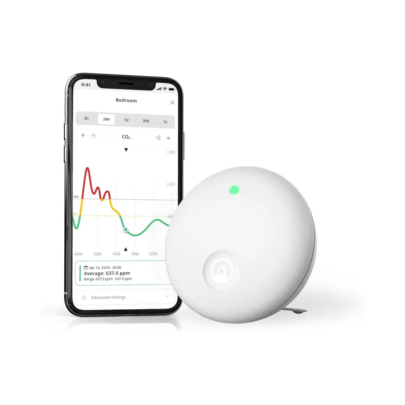 Airthings Wave Mini Indoor Air Quality Monitor with Mold-Risk Indication (Brand New) - view 2