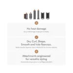 Dyson Airwrap Styler Complete Long Curling Iron + Added Value (Diffuser and Travel Bag Included) - Nickel/Copper (Open Box).